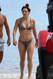 Katharine McPhee in a Bikini - Beach in Miami, September 23, 2016