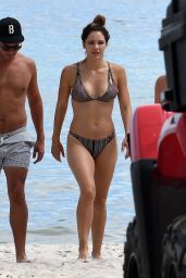 Katharine McPhee in a Bikini - Beach in Miami, September 23, 2016