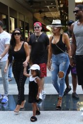 Kim Kardashian, North West and Khole Kardashian - Out in Miami Beach 9/18/2016
