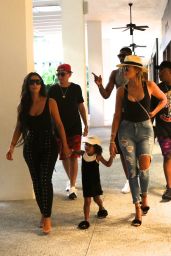 Kim Kardashian, North West and Khole Kardashian - Out in Miami Beach 9/18/2016