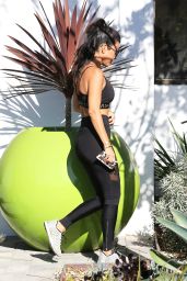 Kourtney Kardashian in Spandex - Out in Calabas 9/26/ 2016