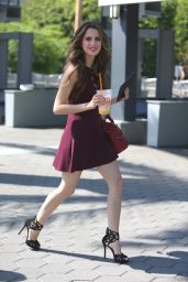 Laura Marano - On the Set of Extra in Los Angeles 9/7/2016