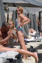 Lindsay Lohan - Changing From a Swimsuit to a Bikini - Mykonos, Greece 8/31/2016 