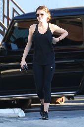 Lucy Hale - Stopping by a Nail Salon in West Hollywood 9/24/2016