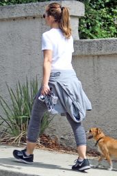 Minka Kelly - Walking Her Dog in Hollywood Hills 09/12/2016 