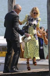 Naomi Watts - Arrive to a Private Dock in Venice, Italy 9/2/2016