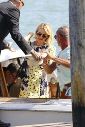 Naomi Watts - Arrive to a Private Dock in Venice, Italy 9/2/2016