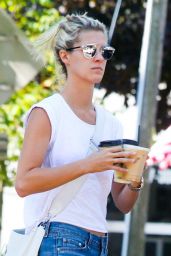 Nicky Hilton in Jeans Shorts - Grabs Coffee in the Hamptons 9/4/2016 