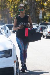 Nina Dobrev - Leaving the Gym in Los Angeles 9/21/2016