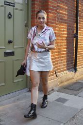 Rita Ora in Mini Skirt - Outside Grove Recording Studios in London 9/13/2016
