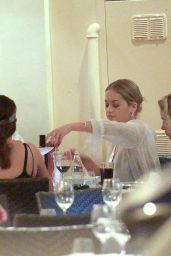 Rita Ora - Out for Dinner at the Restaurant Pierluigi in Rome 9/2/2016 