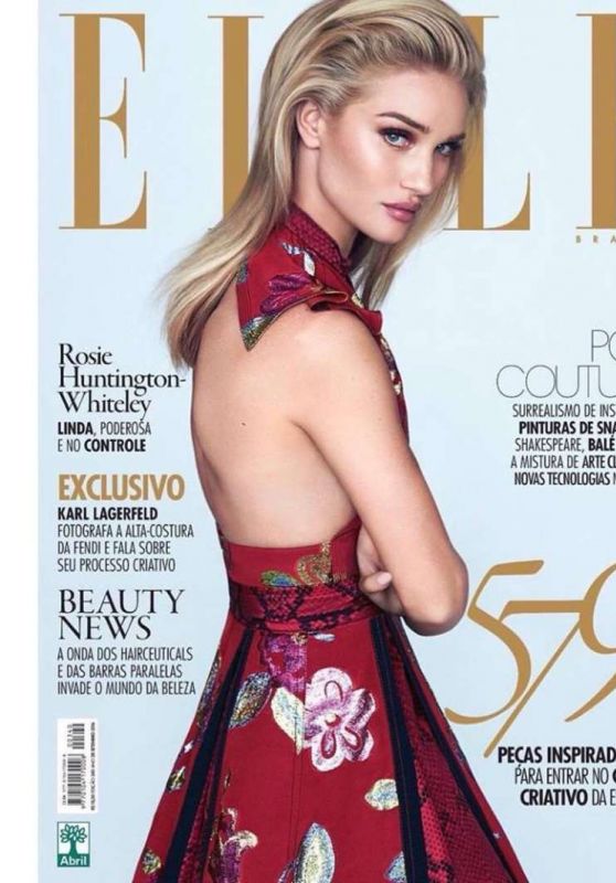 Rosie Huntington-Whiteley – Elle Magazine Brazil September 2016 Cover