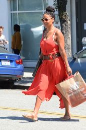 Sanaa Lathan Style - Shops in Beverly Hills 8/31/2016