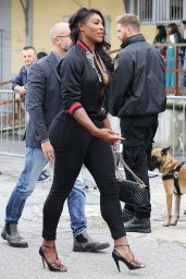 Serena Williams - Arriving at Gucci Spring/Summer 2017 Women Fashion in Milan 9/21/2016