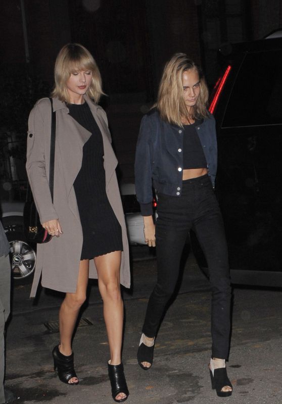 Taylor Swift & Cara Delevingne Night Time Out Fashion - New York City 9/26/ 2016