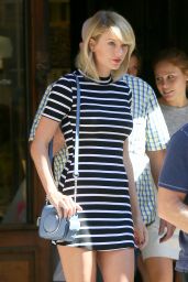 Taylor Swift in Mini Dress - Out in New York 09/14/2016