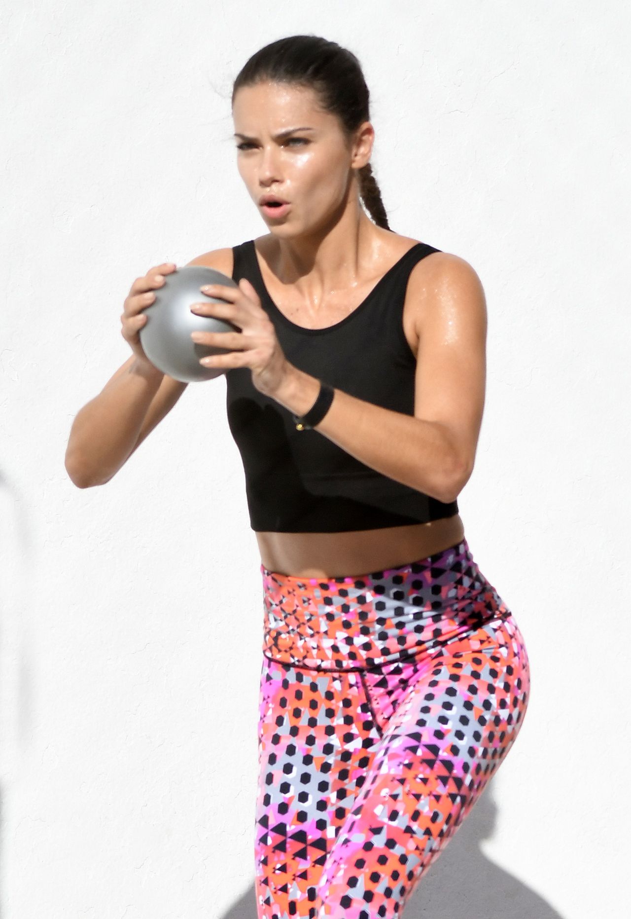 Adriana Lima - Victoria's Secret Sport Photoshoot in Miami, October 2016