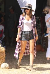 Alessandra Ambrosio at the Pumpkin Patch in Los Angeles 10/8/2016