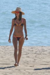 Alessandra Ambrosio in Bikini - Beach in California 10/23/ 2016
