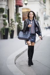 Alessandra Ambrosio is Looking All Stylish - Out in Paris 10/2/2016 