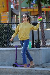 Alessandra Ambrosio Playing With Her Kid - Los Angeles, October 2016