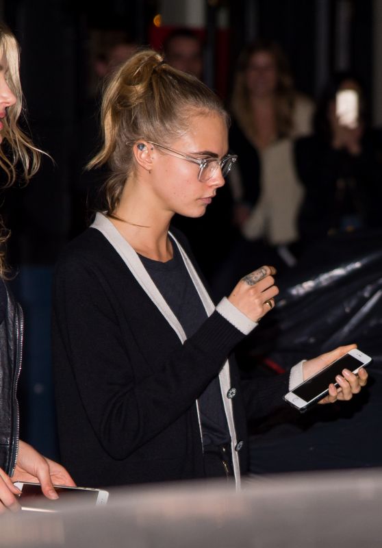Cara Delevingne at a Kings of Leon Concert in New York City 10/12/2016