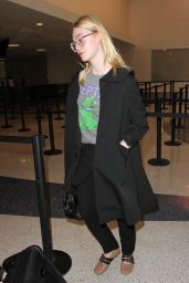 Elle Fanning is Seen at LAX in Los Angeles 10/6/2016