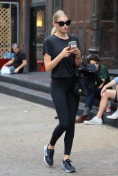 Elsa Hosk in Spandex - Out in New York City 10/8/2016