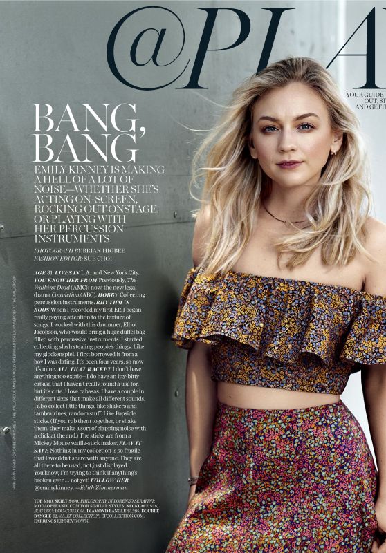 Emily Kinney - Marie Claire USA November 2016 Issue
