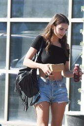 Emily Ratajkowski in Jeans Shorts - Out in Los Angeles - 10/20/2016 