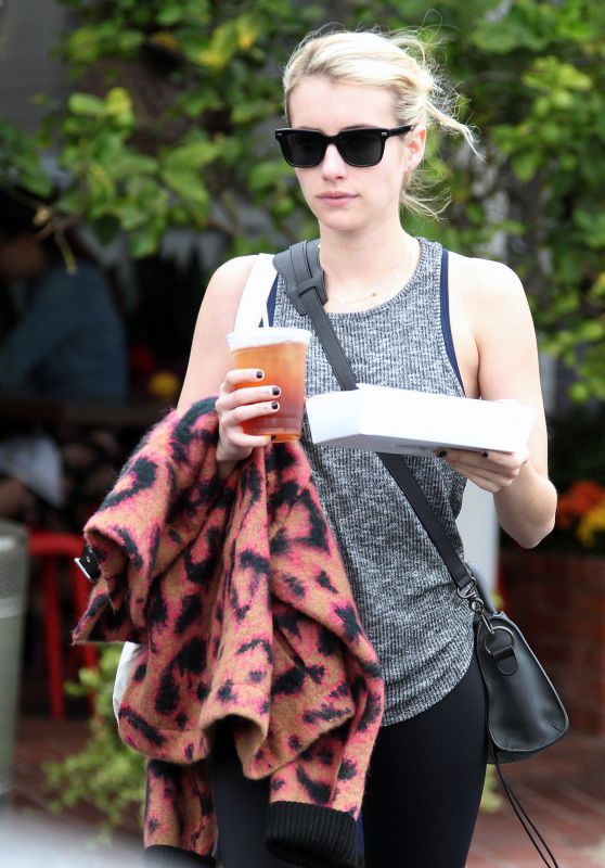 Emma Roberts - Picking up Some Food to Go in West Hollywood 10/23/ 2016
