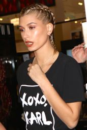 Hailey Baldwin - Karl Lagerfeld Paris Collection Launch Event in New York 10/18/2016