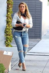 Hilary Duff Booty in Ripped Jeans - Los Angeles 10/18/ 2016