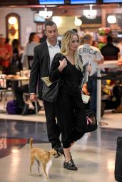 Jennifer Lawrence at the Airport With Her Dog in New York 10/29/ 2016 