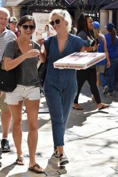 Julianne Hough Street Style - Gets a Pizza in Los Angeles 10/9/ 2016