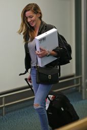 Katie Cassidy Travel Outfit - Airport Candids 10/6/2016 