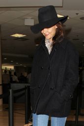 Katie Holmes Travel Outfit - LAX in LA 10/24/ 2016