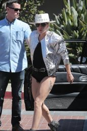 Lady Gaga Shows Off Her Legs - Out in Westlake Village 10/1/2016