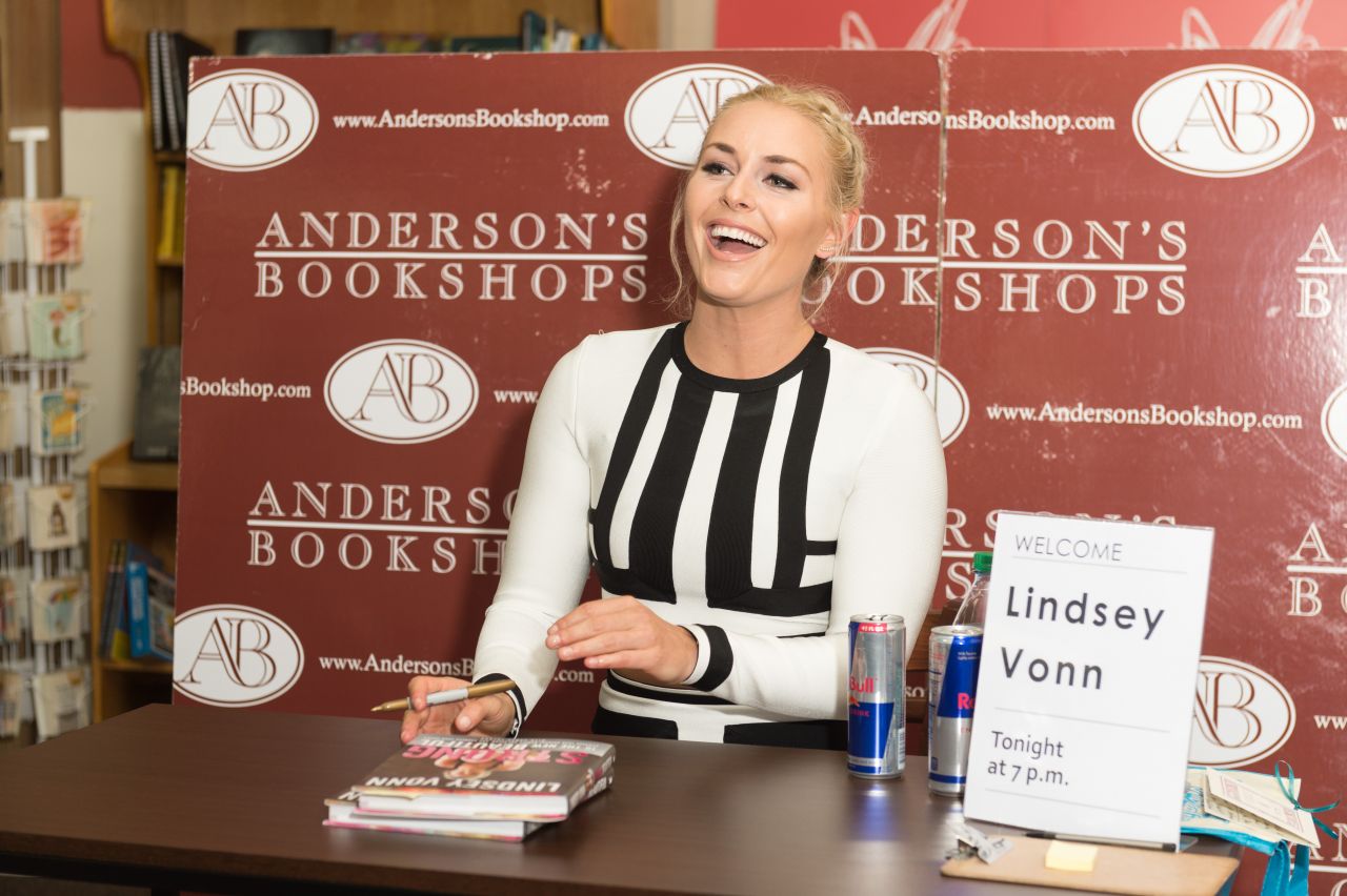 Lindsey Vonn book signing. Always looking sexy