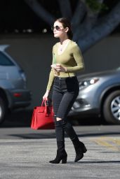 Lucy Hale - Stops by Starbucks in Los Angeles 10/8/2016 
