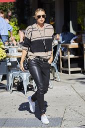 Maria Sharapova Wearing Leather Pants - New York City 10/5/2016