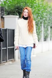 Nicola Roberts Autumn Outfit Ideas - Shopping in Notting Hill 10/19/ 2016 