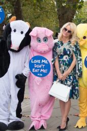 Pamela Anderson - Poses With PETA