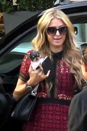 Paris Hilton is all Smiles as she Arrives at Barneys NY in Beverly Hills 10/26/ 2016