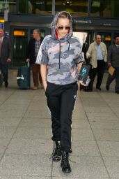 Rita Ora - Flies Into Heathrow Airport From Rome 10/6/2016