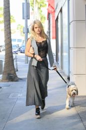 Alice Eve - Walking her Dog in Los Angeles 11/16/ 2016