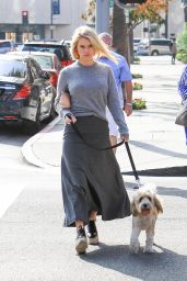 Alice Eve - Walking her Dog in Los Angeles 11/16/ 2016