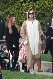 Ashley Tisdale with Christopher French at Trick or Treating on Halloween in Toluca Lake, CA 10/31/ 2016