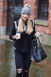 Catherine Tyldesley Urban Style - Leaving Key 103 Radio Station in Manchester 11/14/ 2016 