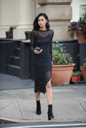 Chanel Iman Shows Off Her Eclectic Style - New York 11/16/ 2016
